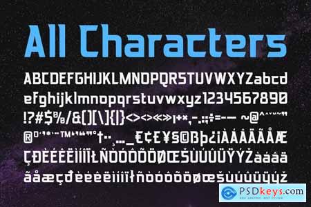 Blaster  Techno Font