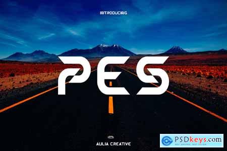 Pes - Modern Sport Font