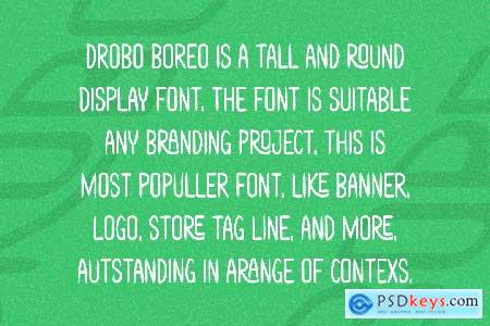 Drobo Boreo - Tall & Condensed Font