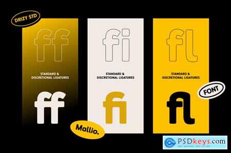 Mallio  Rounded Modern Display Font