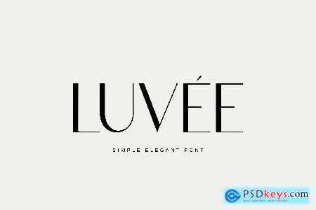 Luvee Simple Elegant Sans