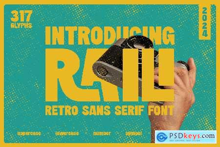 Raili - Retro Sans Serif Font