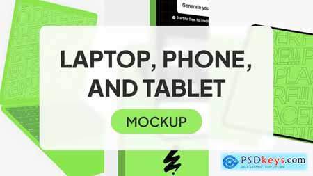 Mockup Laptop, Phone, and Tablet PACK 56067394