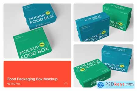 Food Packaging Box Mockup