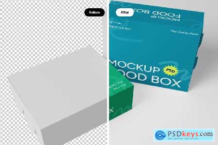 Food Packaging Box Mockup