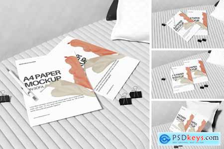 A4 Paper Mockup