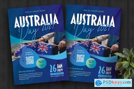 Australia Day Event Flyer Template