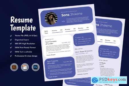 Tripy Creative Resume & CV Template