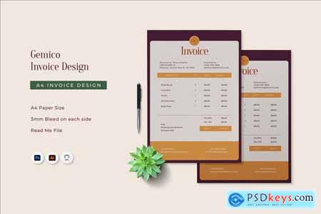 Gemico - Invoice Template