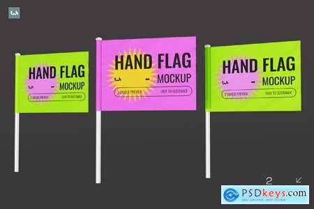 Hand Flag Mockup 001