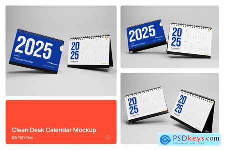 Clean Desk Calendar Mockup