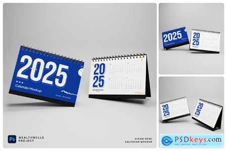 Clean Desk Calendar Mockup