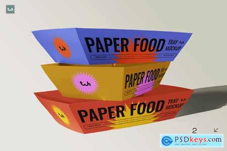 Food Paper Tray Mockup 001