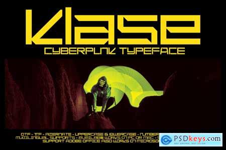 Klase - Cyberpunk Font