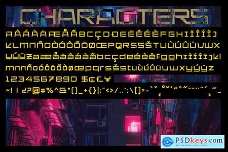 Klase - Cyberpunk Font