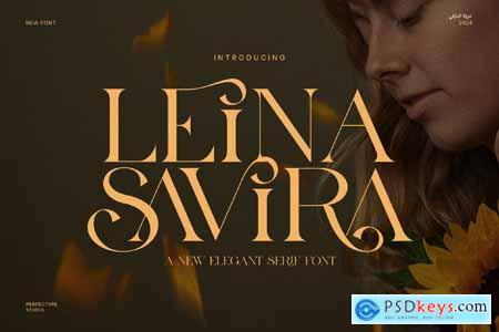 Leina Savira Stylish Serif Font