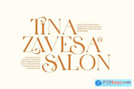 Leina Savira Stylish Serif Font