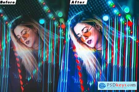 Neon Portrait Lightroom Presets & luts Premiere