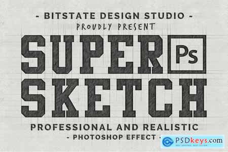 Super Sketch - Photoshop Effect Kit