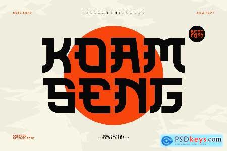 Koam Seng - Modern Chinese Font