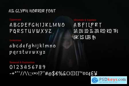 Kotgris - Horror Display Font