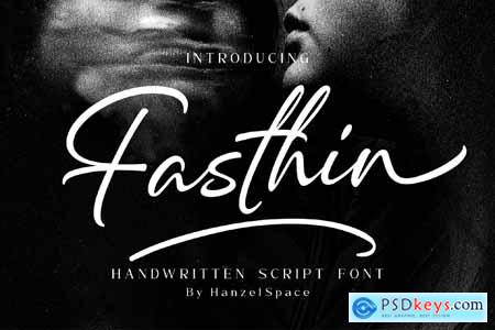 Fasthin - Handwritten Script Font