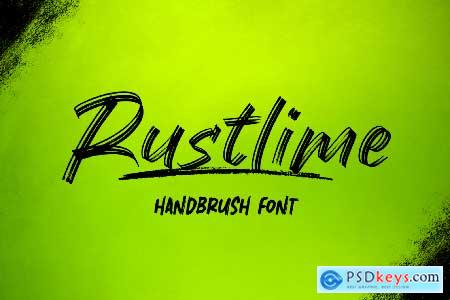 Rustlime - Brush Font