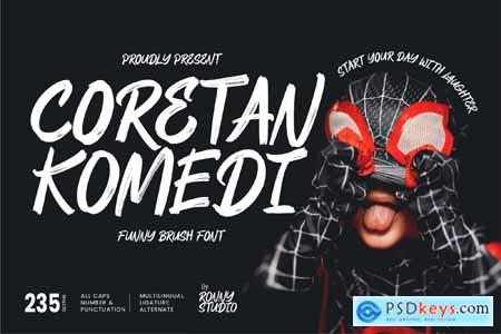 Coretan Komedi - Funny Brush Font