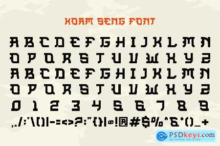 Koam Seng - Modern Chinese Font