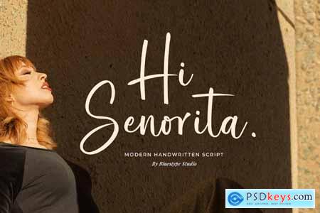 Hi Senorita - Modern Handwritten Script