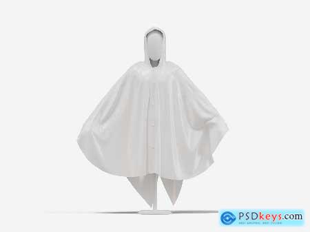 Poncho Raincoat Mockup