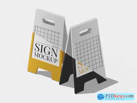 Plastic Sign Mockup