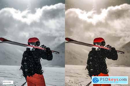 12 Winter Skiing Lightroom Presets