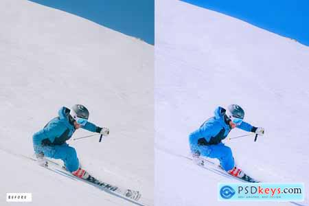 12 Winter Skiing Lightroom Presets