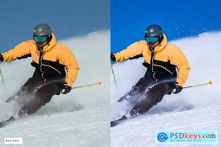 12 Winter Skiing Lightroom Presets