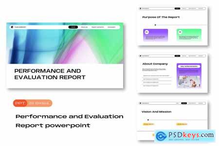 Performance & Evaluation Report Powerpoint Templat