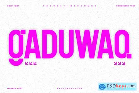 Gaduwaq - Corporate Font