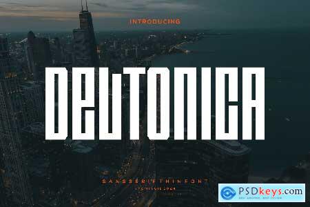 Deltonica - Modern Sans Serif Thin Font