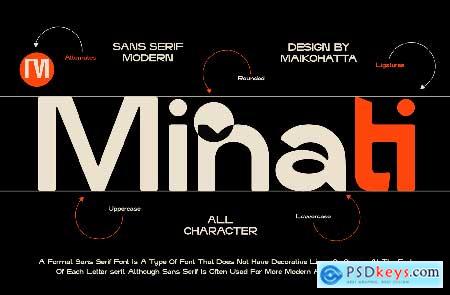 Minati - Modern Sans Serif Font