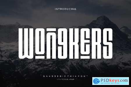 Wongkers - Modern Sans Serif Display Font