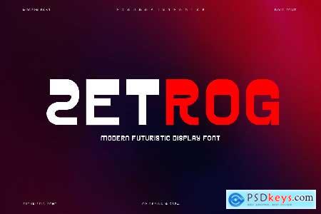 Zetrog - Futuristic & Tech Font