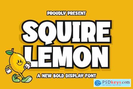 Squire Lemon Bold Display Font