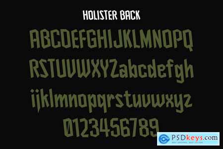 Holister Blackletter Backslant