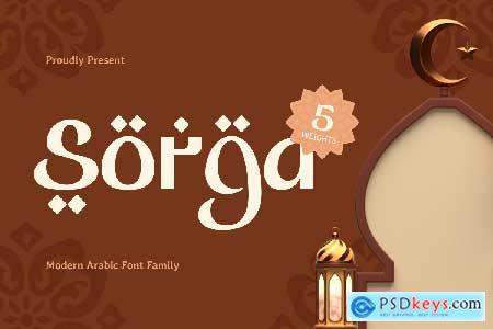 Sorga - Modern Arabic Font Family