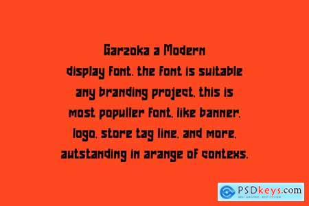 Garzoka - Modern Sans Font