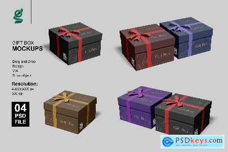 Gift Box Mockups