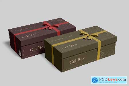 Gift Box Packaging Mockups