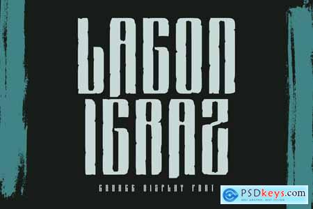 Lagon Igraz Grunge Vintage Display Font