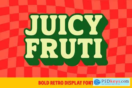 Juicy Fruti - Bold Retro Display Font