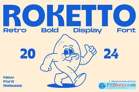 Roketto - Retro Bold Display Font